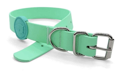 Load image into Gallery viewer, Morso halsband hond waterproof gerecycled carribean green groen
