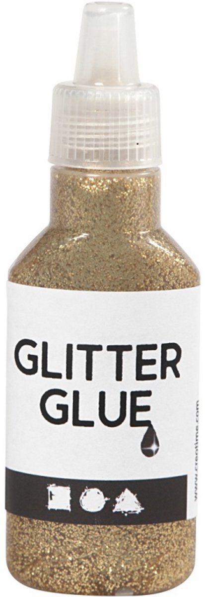 Afbeelding laden in galerijviewer, Creativ company glitterlijm goud, 25ml
