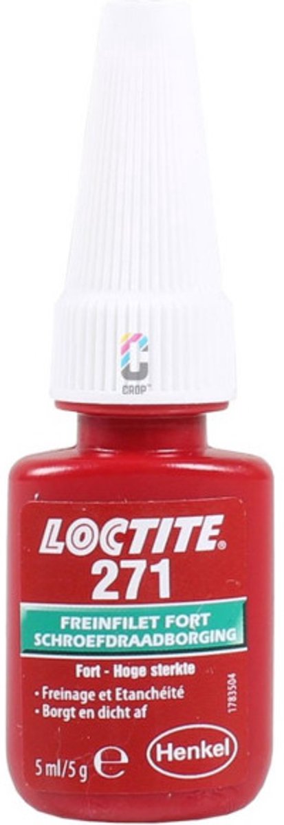 Loctite 271 schroefdraadborgmiddel rood 5ml - hoge sterkte
