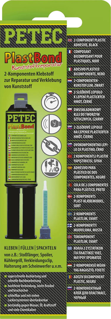 Petec tweecomponentenlijm plastbond 2k adhesive plastbond 24ml double syringe