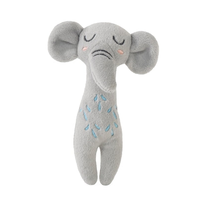 Load image into Gallery viewer, Rosewood Grijpspeelgoed olifant met ratel eco friendly gerecycled

