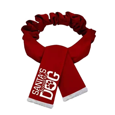 Load image into Gallery viewer, Plenty gifts Kerst sjaal santa's favorite dog rood
