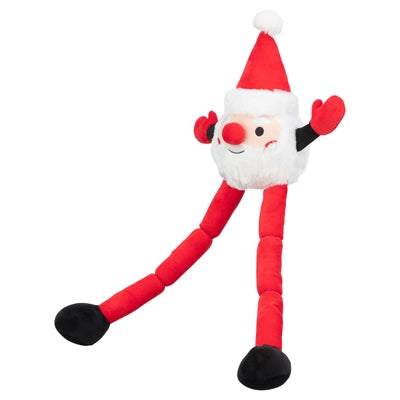 Load image into Gallery viewer, Trixie Xmas kerstman met lange benen pluche
