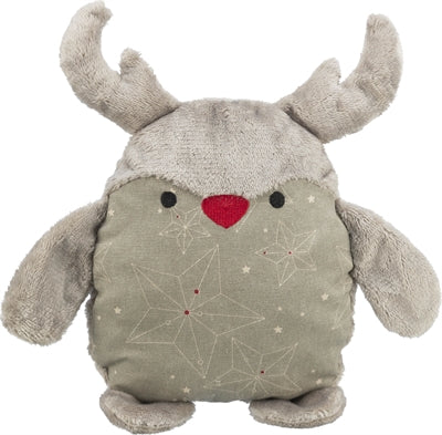 Load image into Gallery viewer, Trixie Xmas rendier zonder geluid stof pluche grijs
