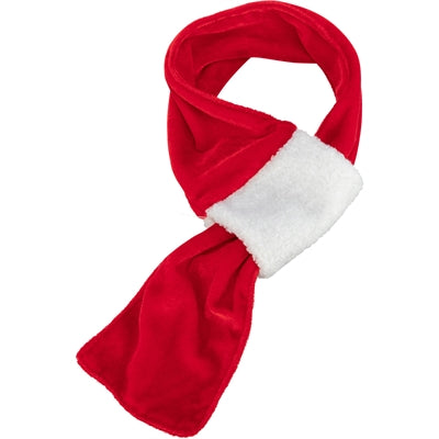 Load image into Gallery viewer, Trixie Xmas sjaal fluweellook rood wit
