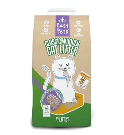 Load image into Gallery viewer, Easypets biodegradable classic houtkorrels kattenbakvulling
