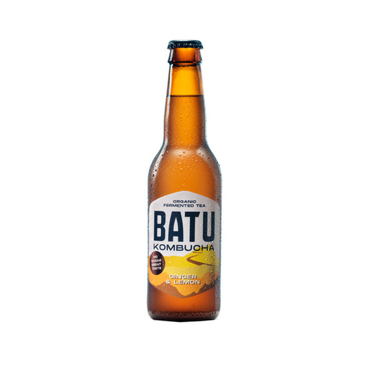 Batu kombucha ginger lemon fles (12×33 cl)