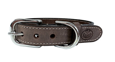 Load image into Gallery viewer, Sazzz Halsband hond nomad vintage leer bruin
