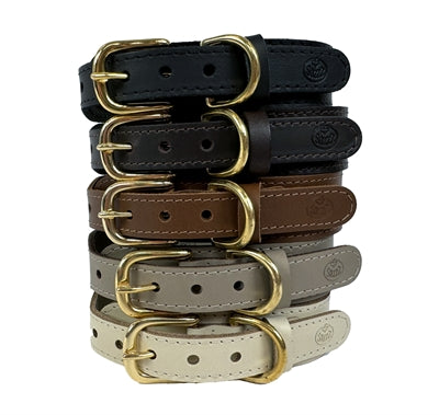 Load image into Gallery viewer, Sazzz Halsband hond pioneer leer creme
