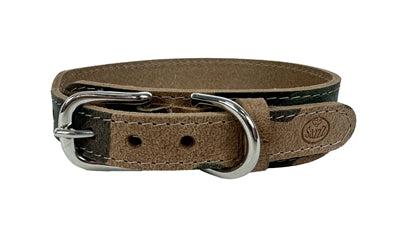Load image into Gallery viewer, Sazzz Halsband hond boho vintage leer camouflage
