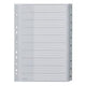 Tabbladen leitz grijs 1 tot 10 a4 polypropyleen