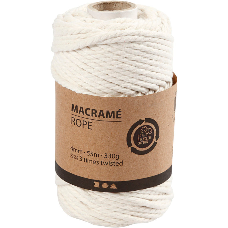 Load image into Gallery viewer, Https: www.cchobby.nl macrame-koord-l-55-m-d-4-mm-off-white-330-gr-1-rol
