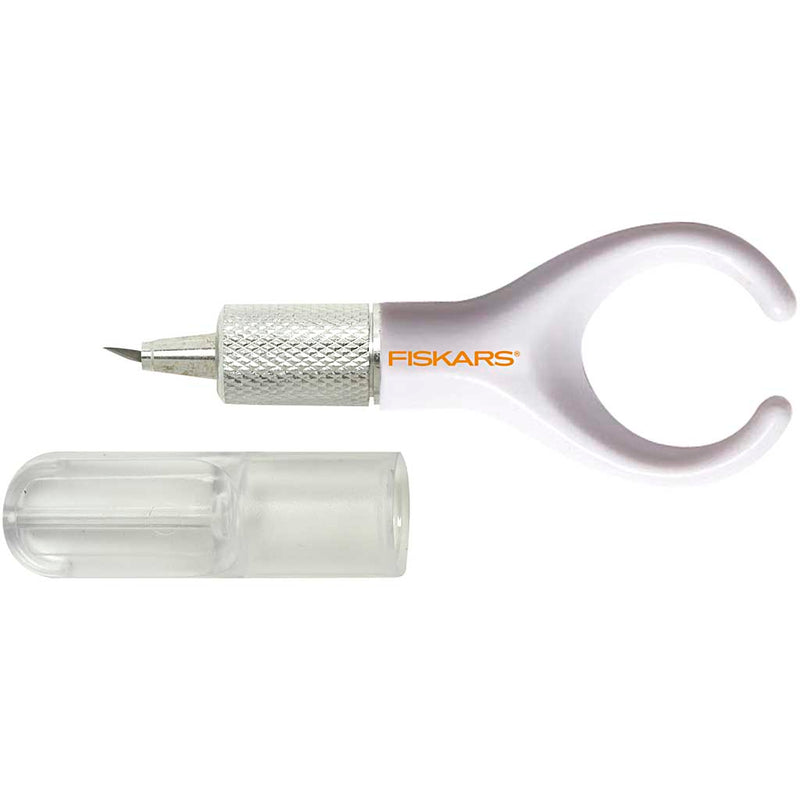 Afbeelding laden in galerijviewer, Fiskars fingertip draaimes - wit - 27,8 x 7 x 2,40cm
