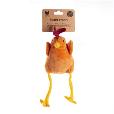 Load image into Gallery viewer, Martin Hondenspeelgoed haan pluche oranje gerecycled
