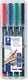 Staedtler lumocolor permanent universele pen b 314 - box 4 kleuren
