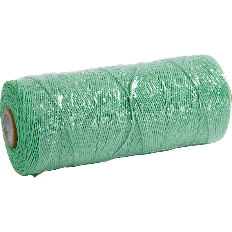 Load image into Gallery viewer, Https: www.cchobby.nl macrame-koord-l-315-m-dikte-1-mm-dunne-kwaliteit-12-12-lichtgroen-220-gr-1-bol
