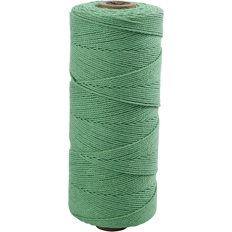 Load image into Gallery viewer, Https: www.cchobby.nl macrame-koord-l-315-m-dikte-1-mm-dunne-kwaliteit-12-12-lichtgroen-220-gr-1-bol
