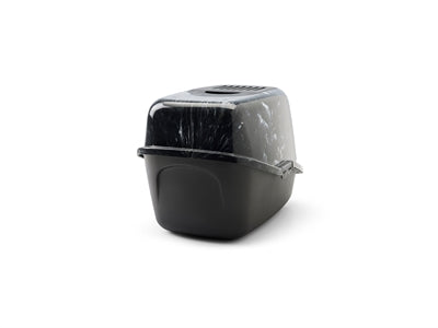 Load image into Gallery viewer, Savic kattenbak nestor marble zwart wit
