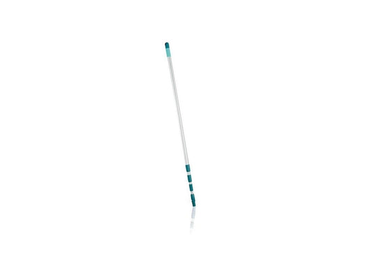 Leifheit telescoopsteel aluminium 130 - 400 cm - incl. antislipkop - 360° draaibaar - ophangoog - click system