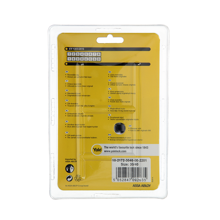 Afbeelding laden in galerijviewer, Yale 1060527 - profielcilinder 2100 mv 70mm(30 40) | 5 stuks
