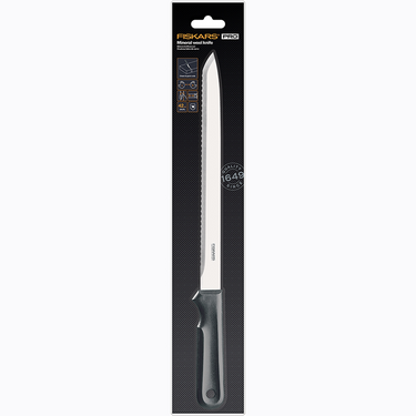 Fiskars k20 serie - professioneel mes voor minerale wol - roestvrij staal - ergonomische handgreep