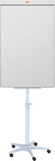 Nobo impression pro stalen mobiele flipover - in hoogte verstelbaar - inclusief marker - wit