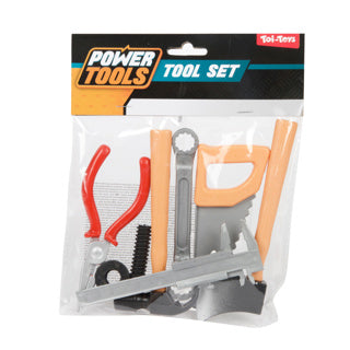 Afbeelding laden in galerijviewer, Toi-toys power tools gereedschapset in zak, 7dlg.
