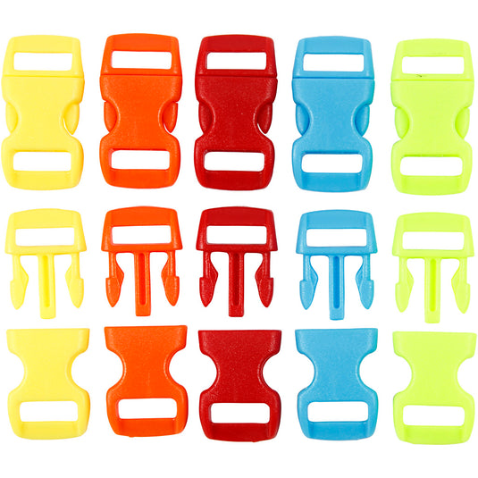 Creativ company https: www.cchobby.nl klik-sluiting-l-29-mm-b-15-mm-gatgrootte-3x11-mm-diverse-kleuren-100-stuk-1-doos