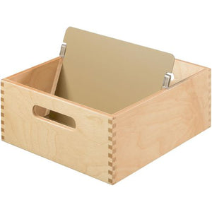 Houten kaartenbak han voor a5 23 x 25 x 9,8 cm