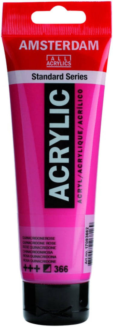 Amsterdam standard series acrylverf tube 120 ml quinacridoneroze 366