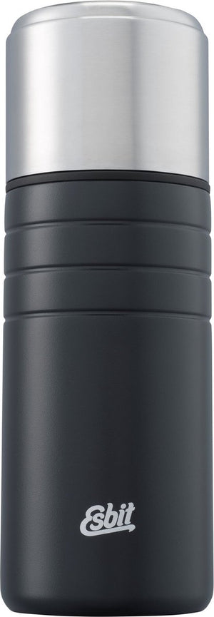 Esbit majoris thermosfles - 750 ml - zwart - rvs - incl 2 bekers