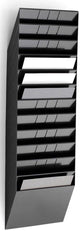 Durable flexiboxx folderhouder - 104,5 x 34,8 x 9,5 cm - zwart - 12 liggende a4 vakken