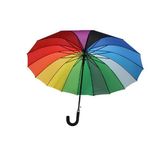 Gerkimex paraplu regenboog ø112cm met 16 baleinen en schuimrubber grip