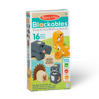 Load image into Gallery viewer, Melissa doug blockables woodland friends playset set (16pc) | 2 stuks
