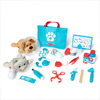 Melissa doug - dierenarts speelset - 24-delig - inclulsief opbergtas