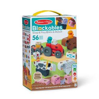 Load image into Gallery viewer, Melissa doug blockables farm play set (56pc)
