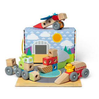 Afbeelding laden in galerijviewer, Melissa doug mellissa doug blockables vehicles play set
