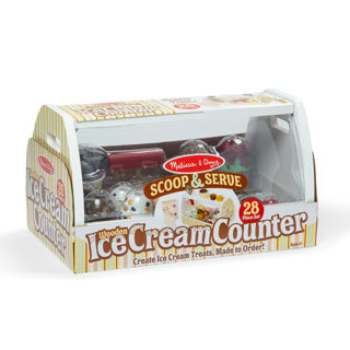 Melissa doug wooden ice cream counter