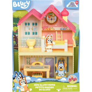 Moose toys bluey mini speelhuis met meubels en speelfiguur