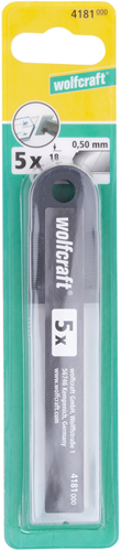Load image into Gallery viewer, Wolfcraft afbreekmessen | in box | 18mm | 5 stuks - 4181000
