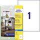 Avery waterbestendige folie-etiketten zweckform j4775-10 polyester wit