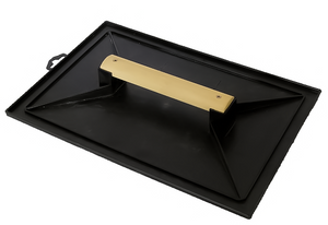Mob 1063733 - schuurbord zwart 18 x 27 cm plastiek, houten handvat | 6 stuks