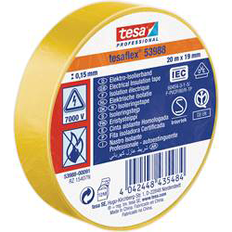 Load image into Gallery viewer, Tesa professional tesa isolatietape 19mm - 20 meter - geel
