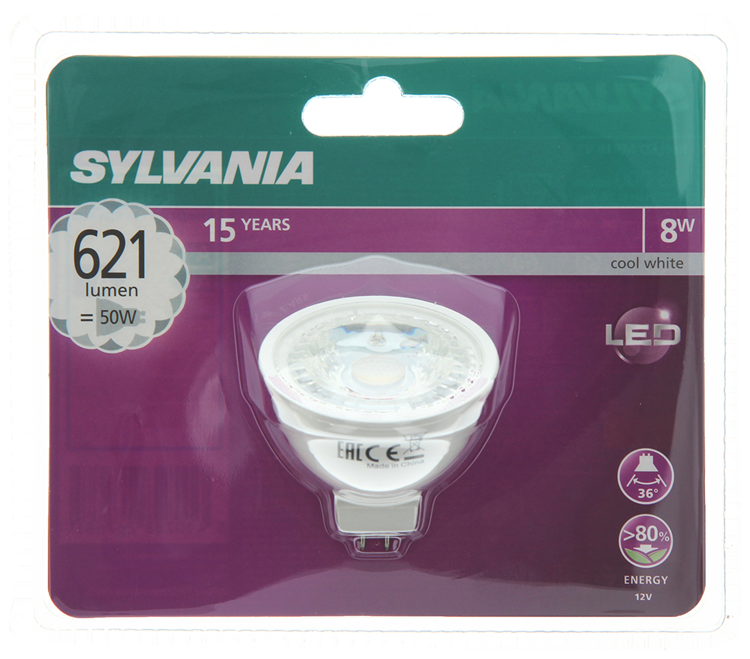 Afbeelding laden in galerijviewer, Sylvania 1056548 - syl ledspot kw gu5.3 621lm 8w | 6 stuks
