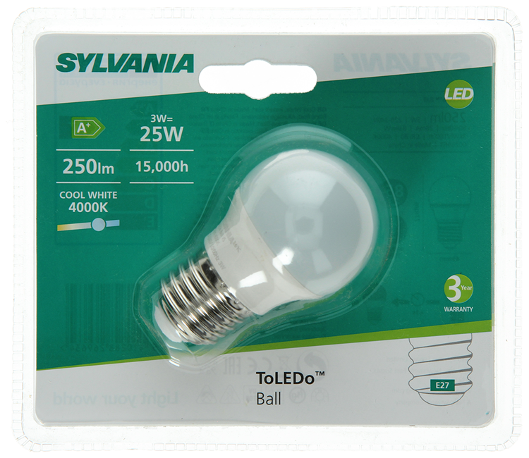 Laden Sie das Bild in Galerie -Viewer, Sylvania 1045303 - toledo ball fr 250lm 840 e27 bl | 6 stuks
