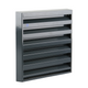 Renson 1062412 - skin opbouw muurrooster alu 431 (225x225) structuur 7016 | 2 stuks