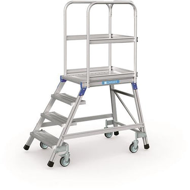 Zarges platformtrap verrijdbaar 1x4tr