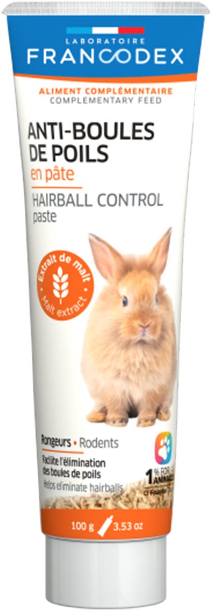 Francodex anti-haarbal pasta voor konijn knaagdier - 100 g
