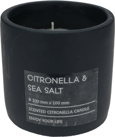 Pro garden citronella kaars in pot 10cm antraciet
