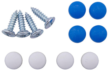 Dresselhaus assortiment nummerbordchroeven license plate number sb-m 4.8x16 caps(blue+white)